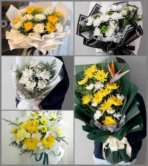 广东揭阳市普宁市麒麟镇大寮村白事花束代送